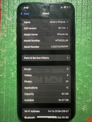 Apple iPhone XS 64 GB Black