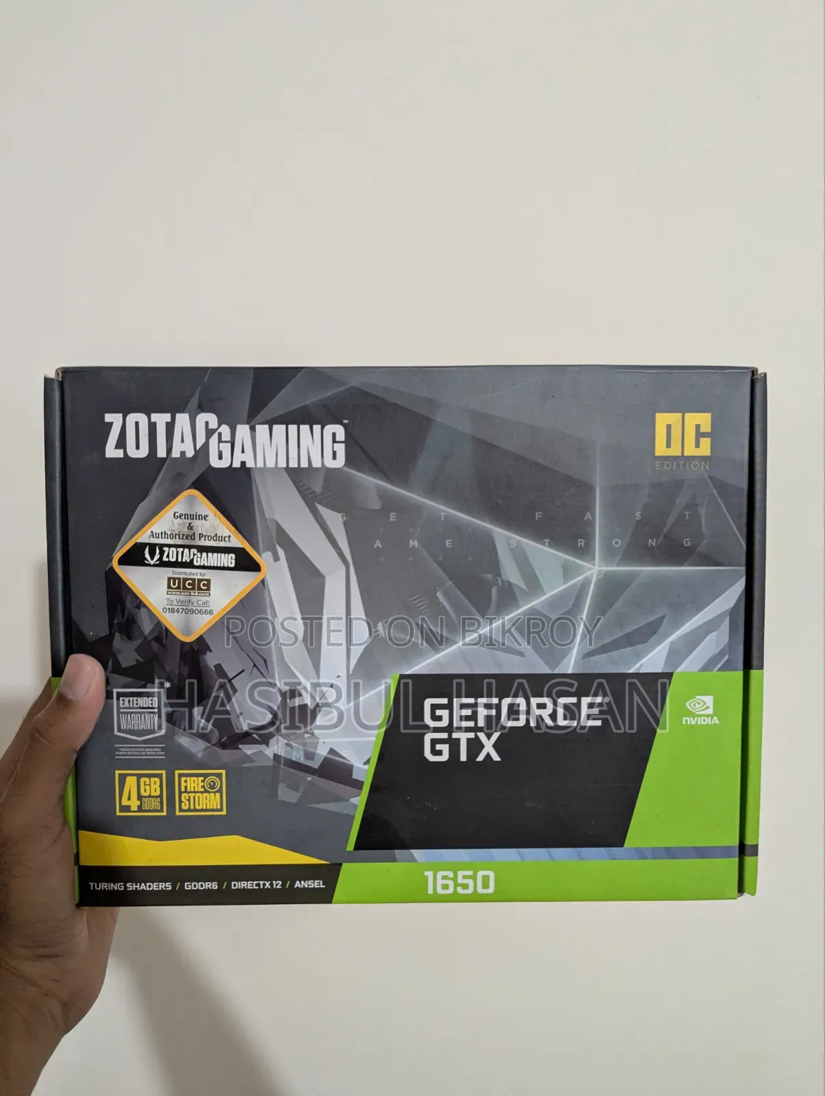 Zotac GTX 1650 Oc 4GB