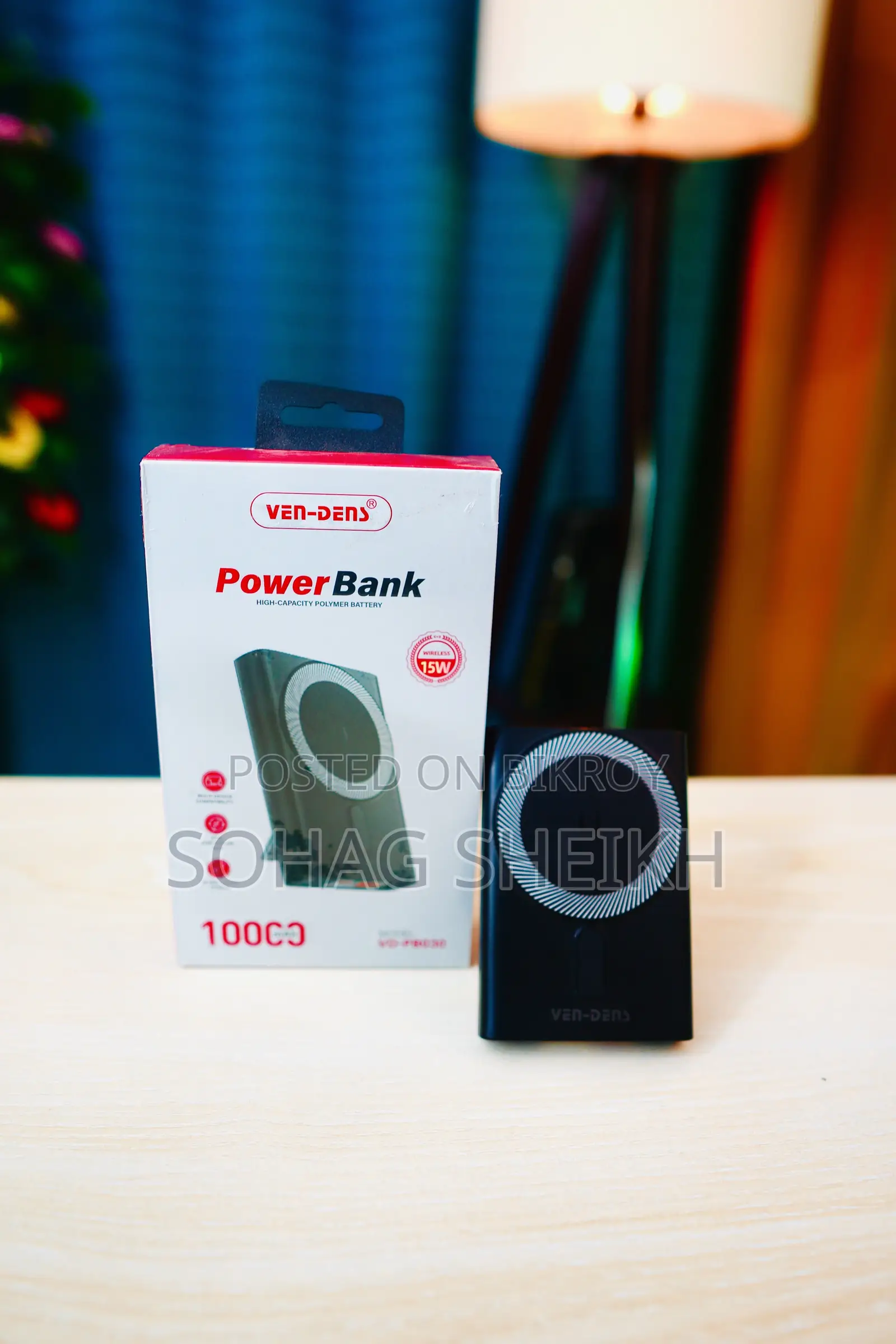 VEN-DENS VD-PB030 10000mAh Wireless Power Bank With MagSafe