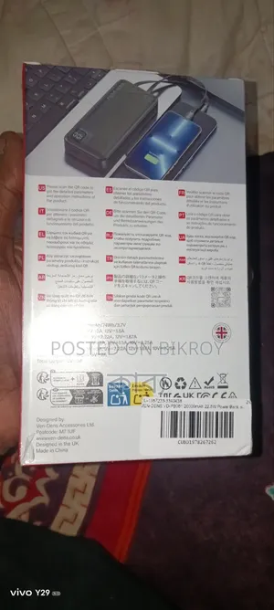 Ven Dens 20,000 Mah Power Bank
