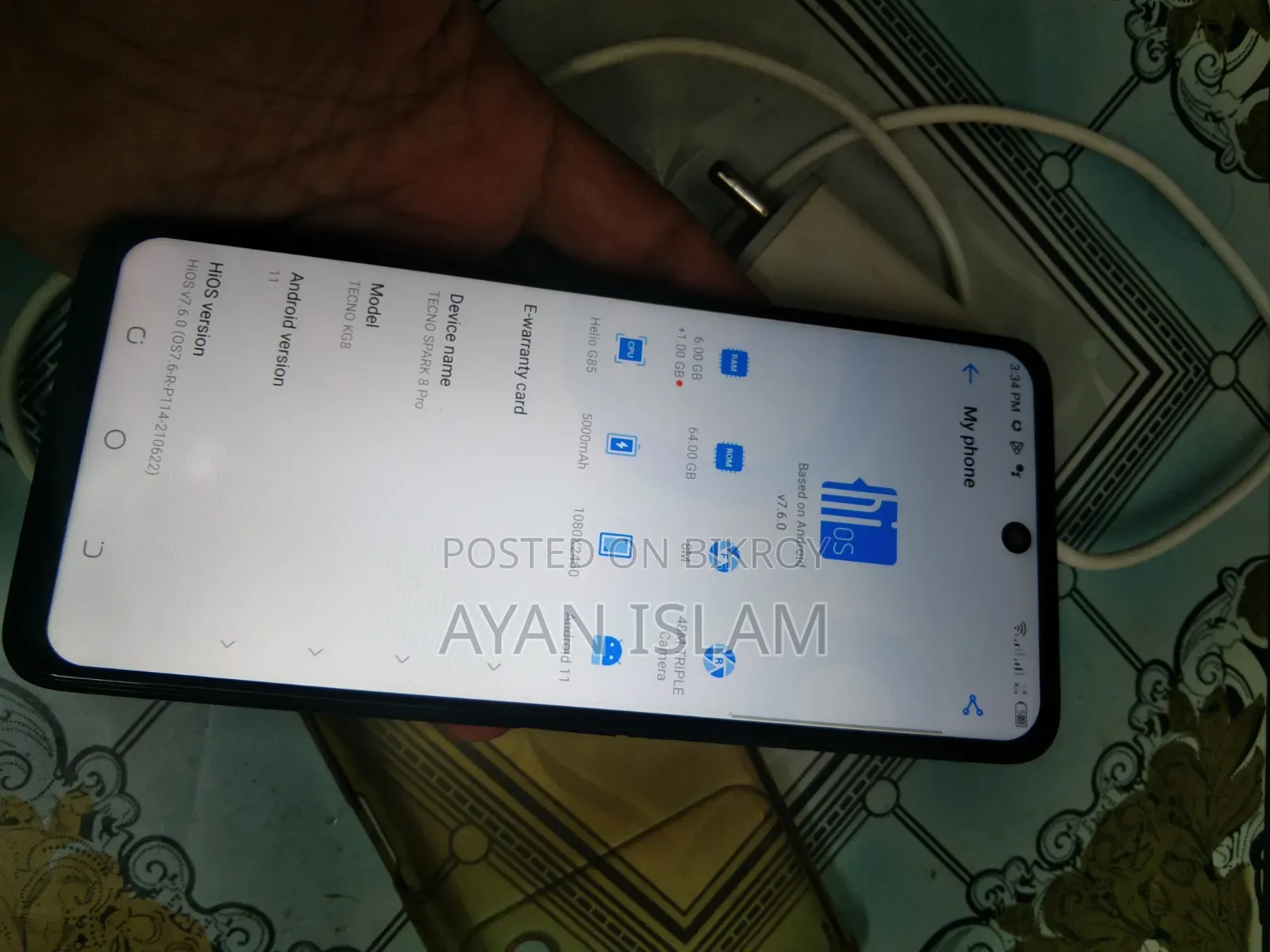Tecno Spark 8 Pro 64 GB Blue