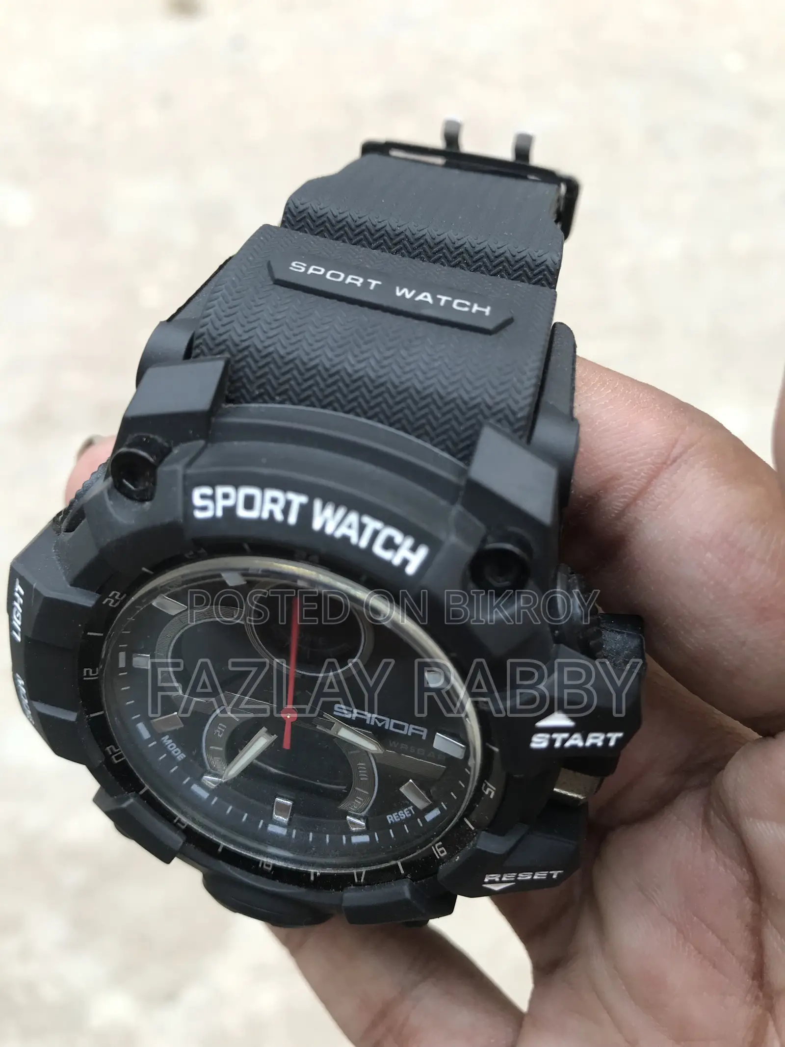 Sanda 6198 Sport Luxury 50 M Waterproof Digital Watch