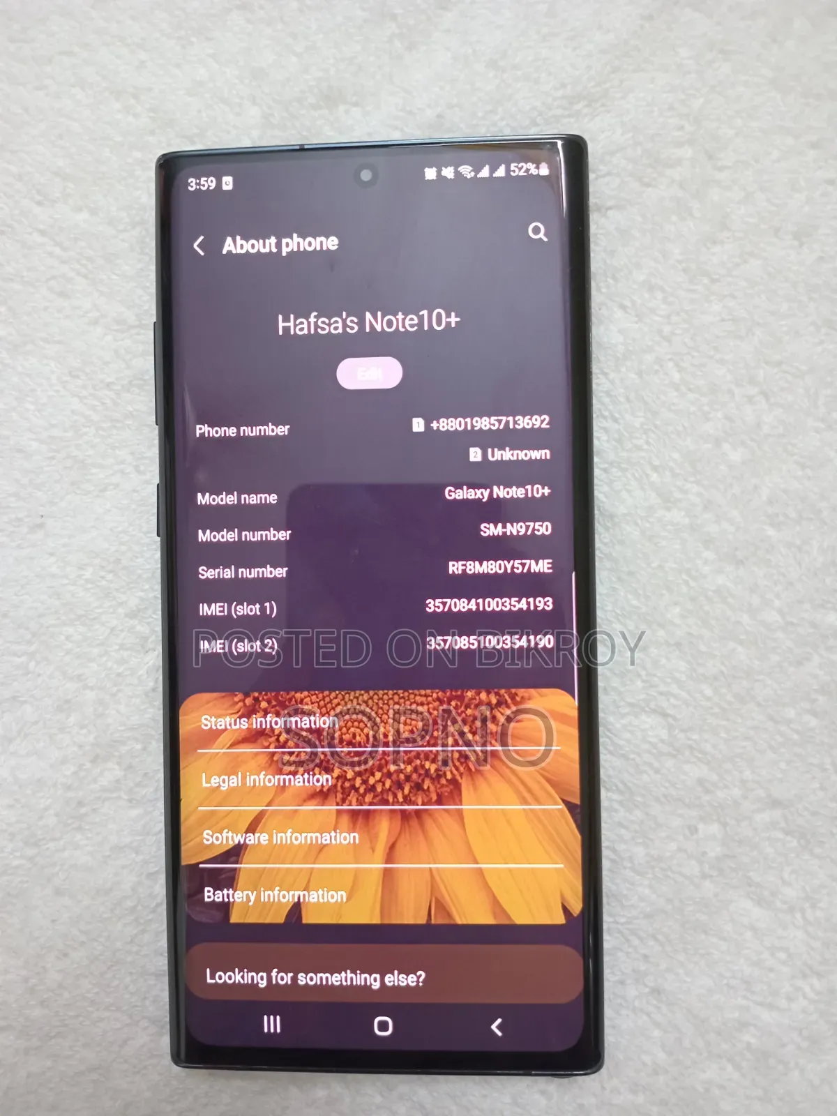 Samsung Galaxy Note 10 Plus 256 GB Black