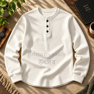 Stylish Placket Button Sweatshirt