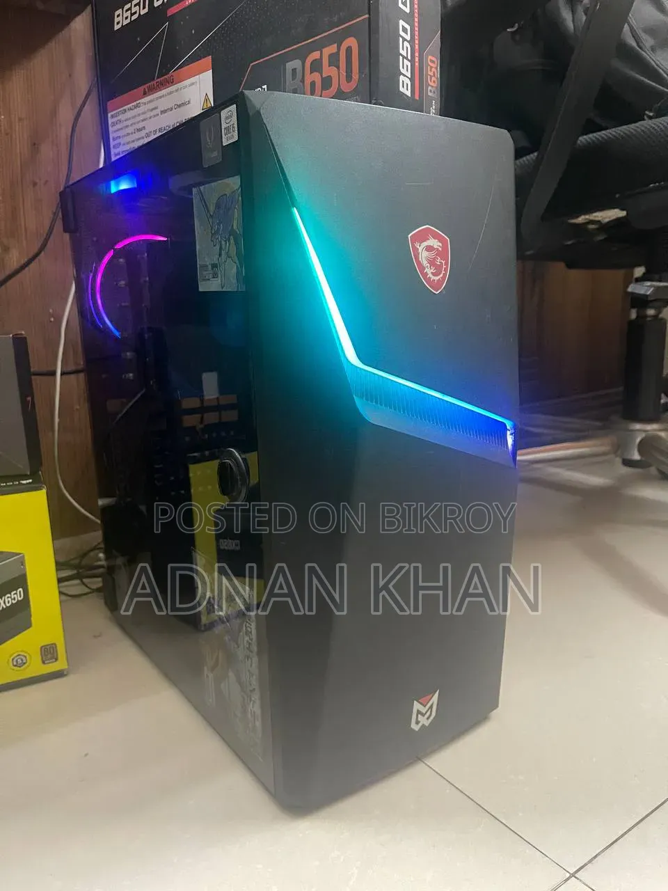 Desktop Computer MSI 16GB AMD Ryzen 7 SSD 256GB
