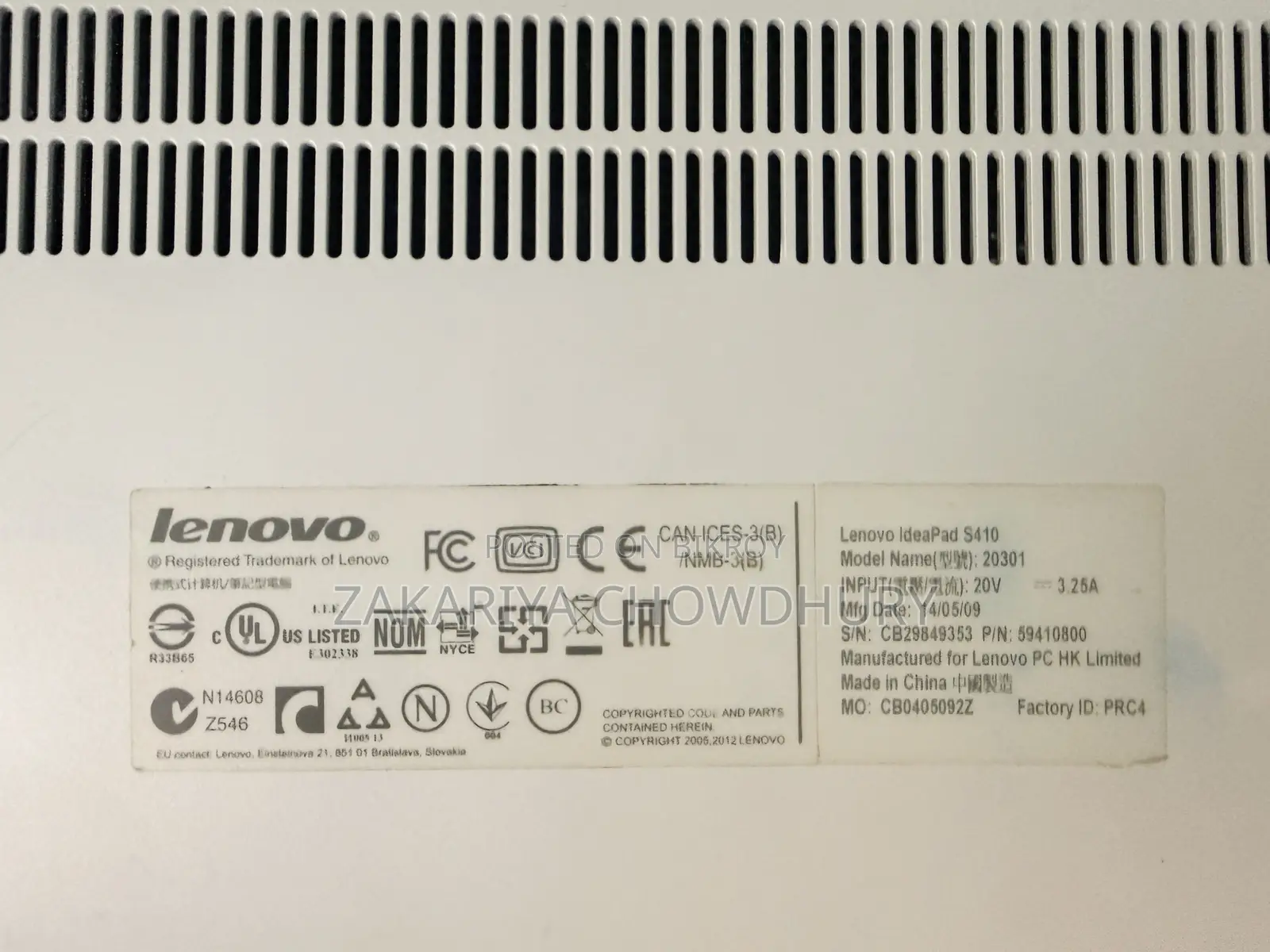 Laptop Lenovo Ideapad 3 8GB Intel Core i5 HDD+SSD 500GB