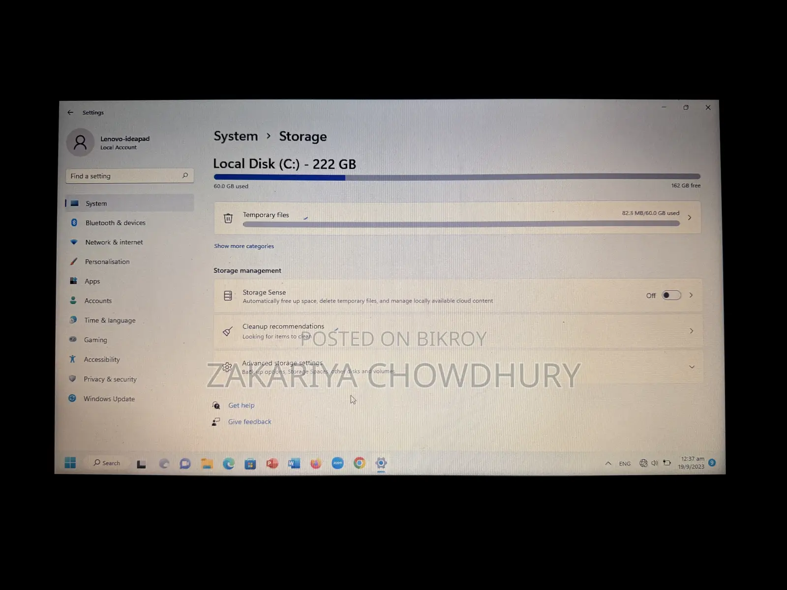Laptop Lenovo Ideapad 3 8GB Intel Core i5 HDD+SSD 500GB