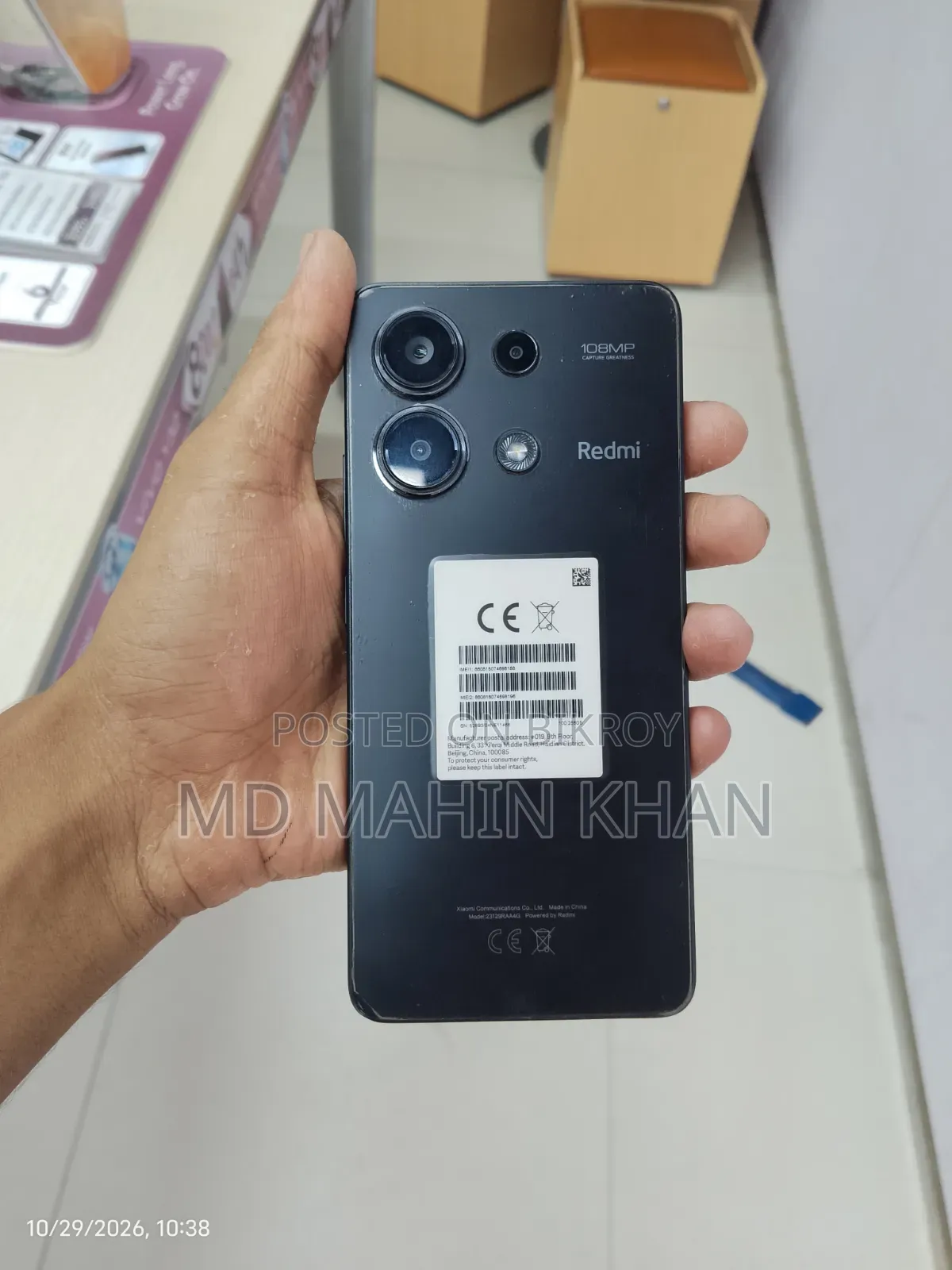 New Xiaomi Redmi Note 13 256 GB Black