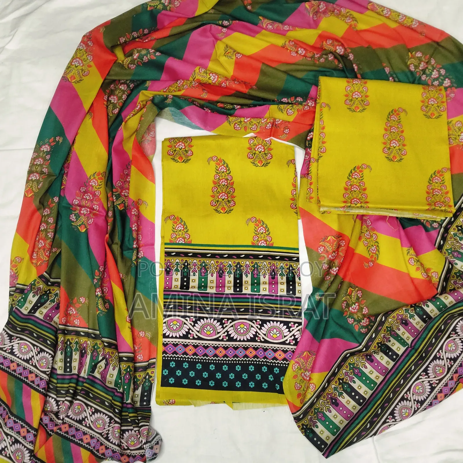 Bin Hamid and Koko Print Three Piece Collection