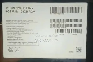 Xiaomi Redmi Note 15 128 GB Black