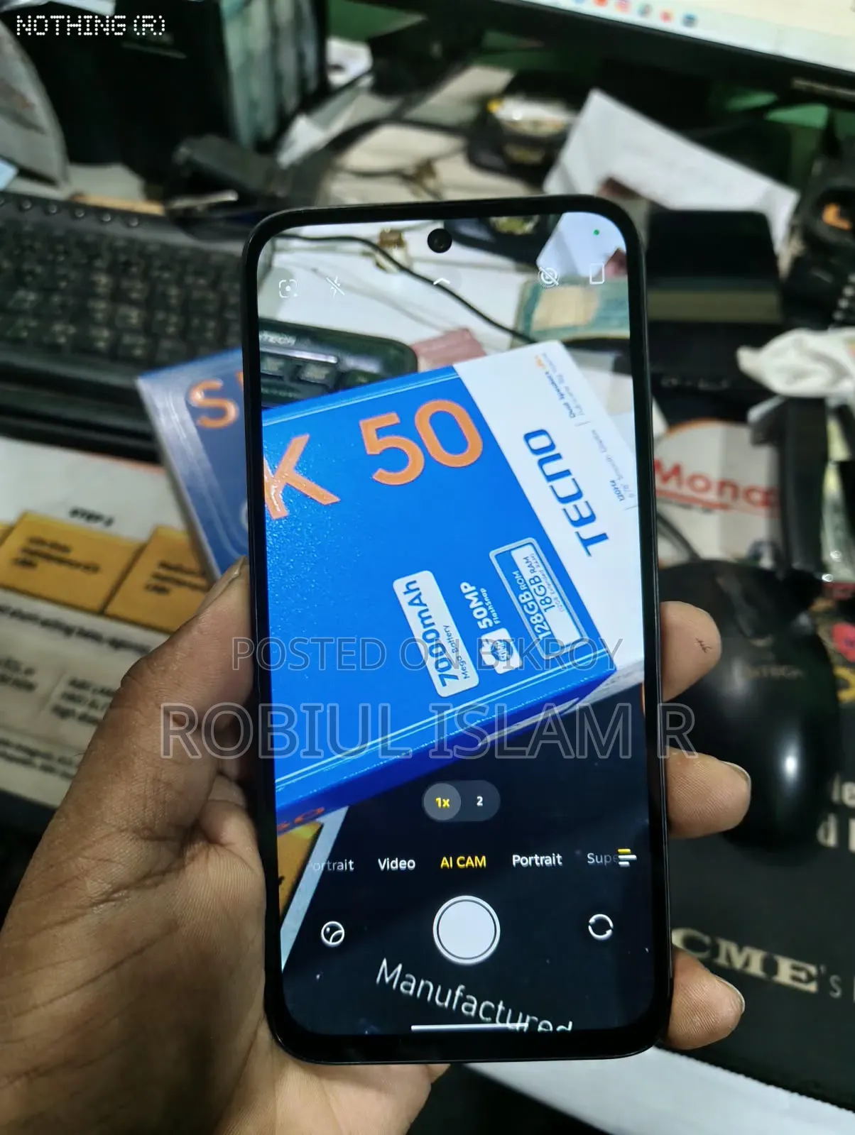 Tecno Spark 50 128 GB Silver