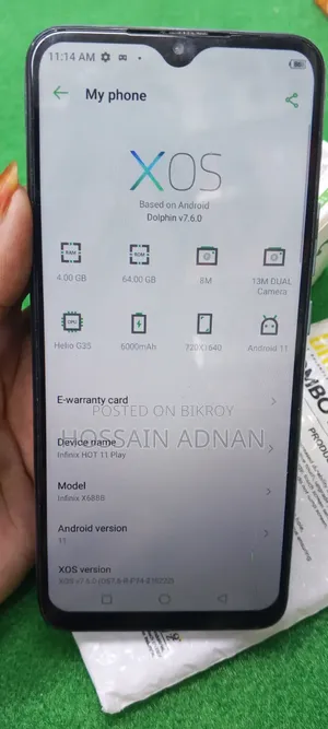 Infinix Hot 11 Play 64 GB Blue