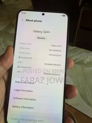Samsung Galaxy S24 Plus 256 GB Black