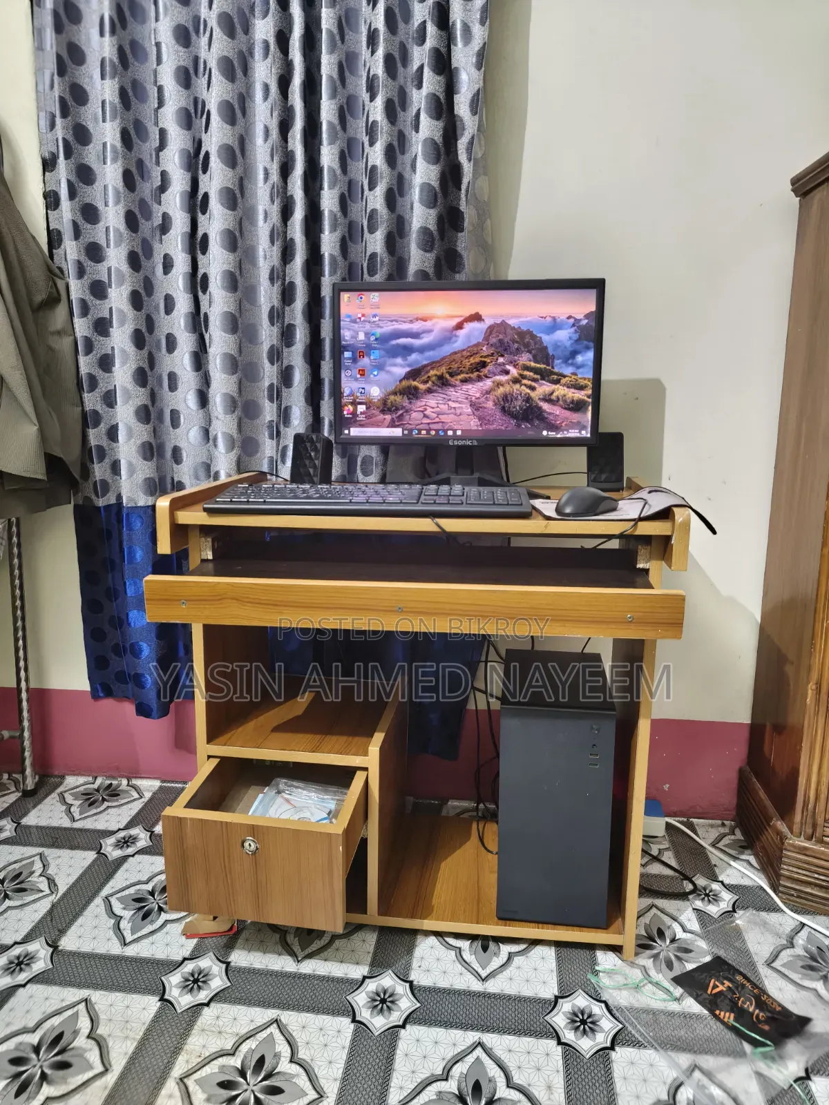 Complete PC Setup for Sale | Core I5, 8GB RAM, SSD, 19" Monitor & Table