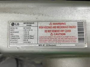 LG Microwave Oven Model No.: Mc2846sl
