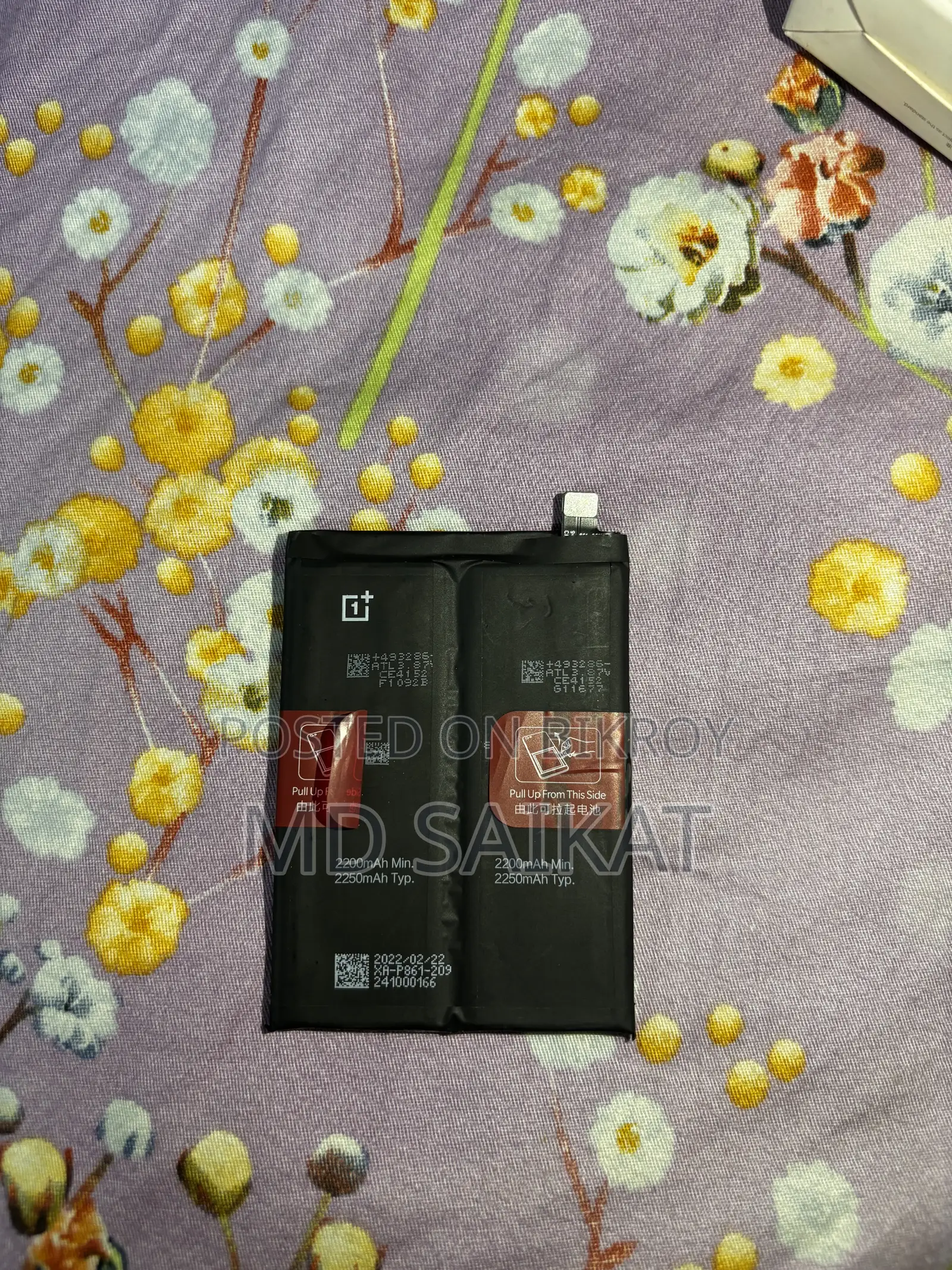 . OnePlus 9RT Original Battery, Baseus 66W USB-A to Type-C Cab