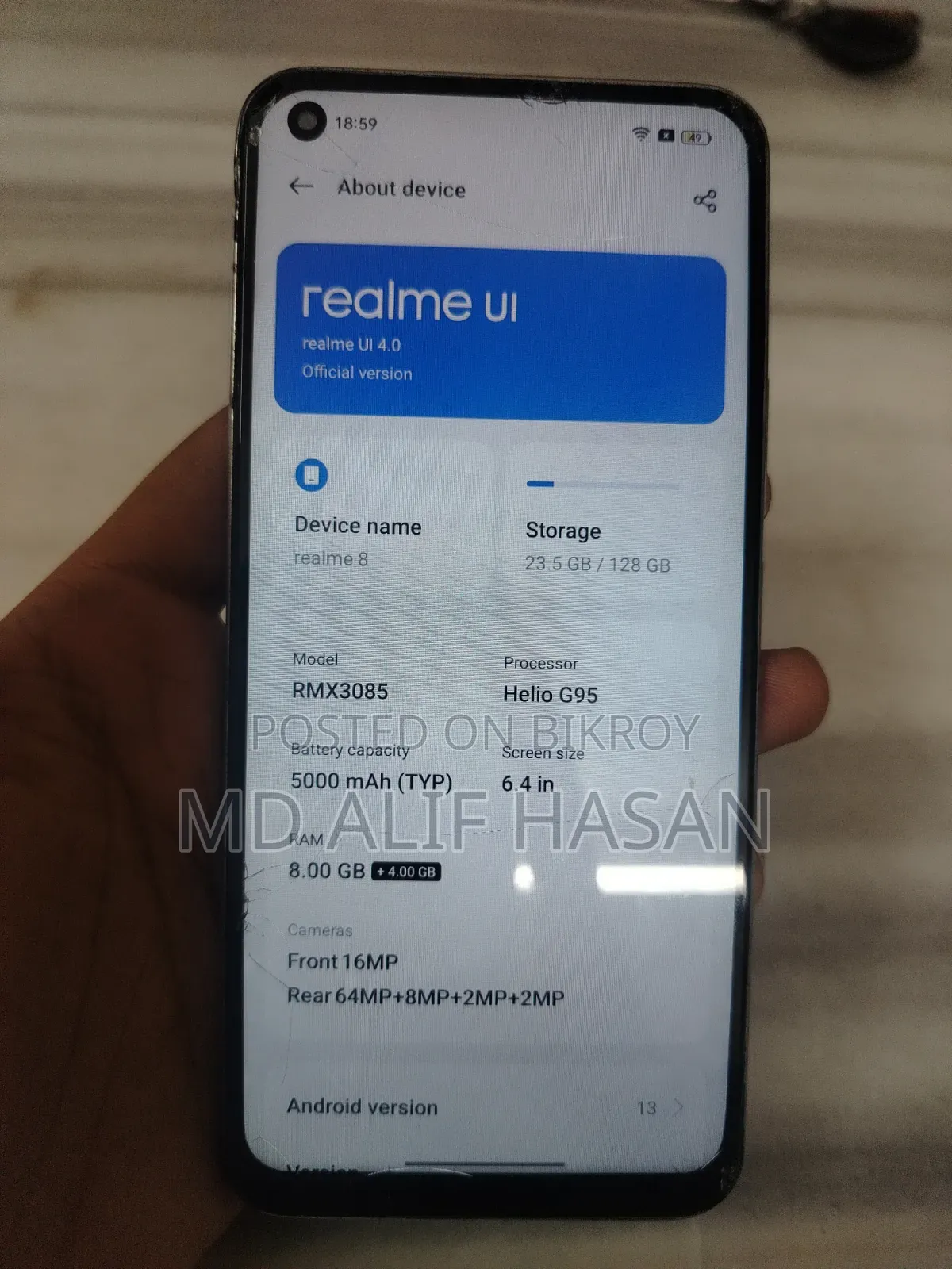 Realme 8 5G 128 GB Silver