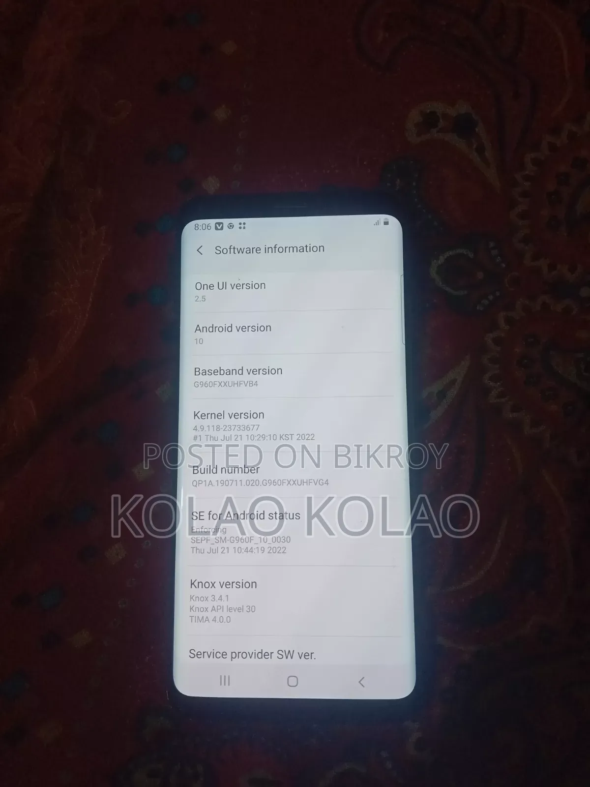 Samsung Galaxy S9 64 GB Black