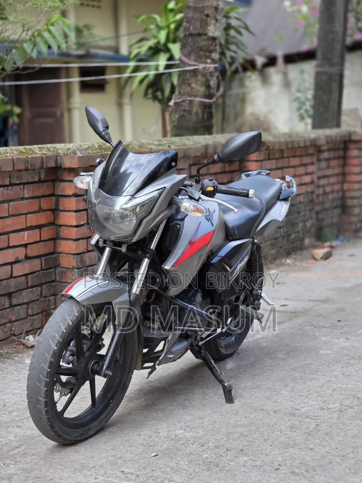 টিভিএস আপাচে আরটিআর ১৬০ ২ভি ২০১৯ গ্রে