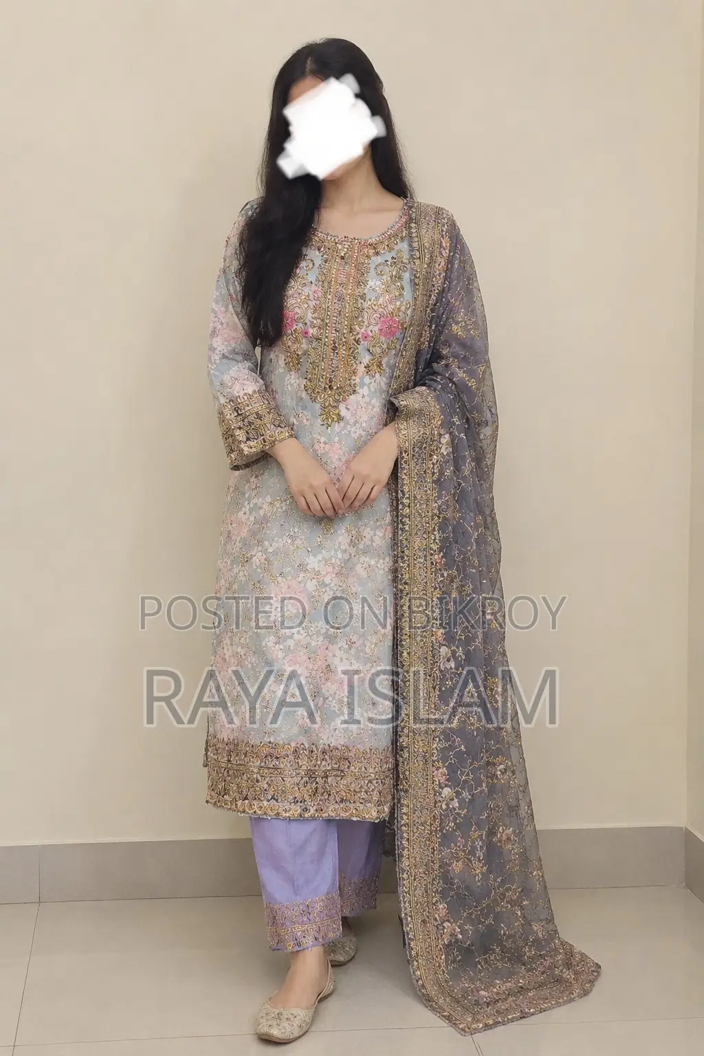 Beautiful Pakistani Three-Piece Dress for Sale