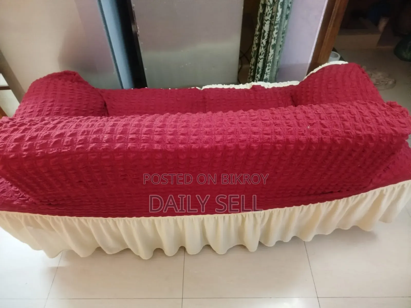 2 Seater Sofa With Cover and 1 Seater Sofa With Cover