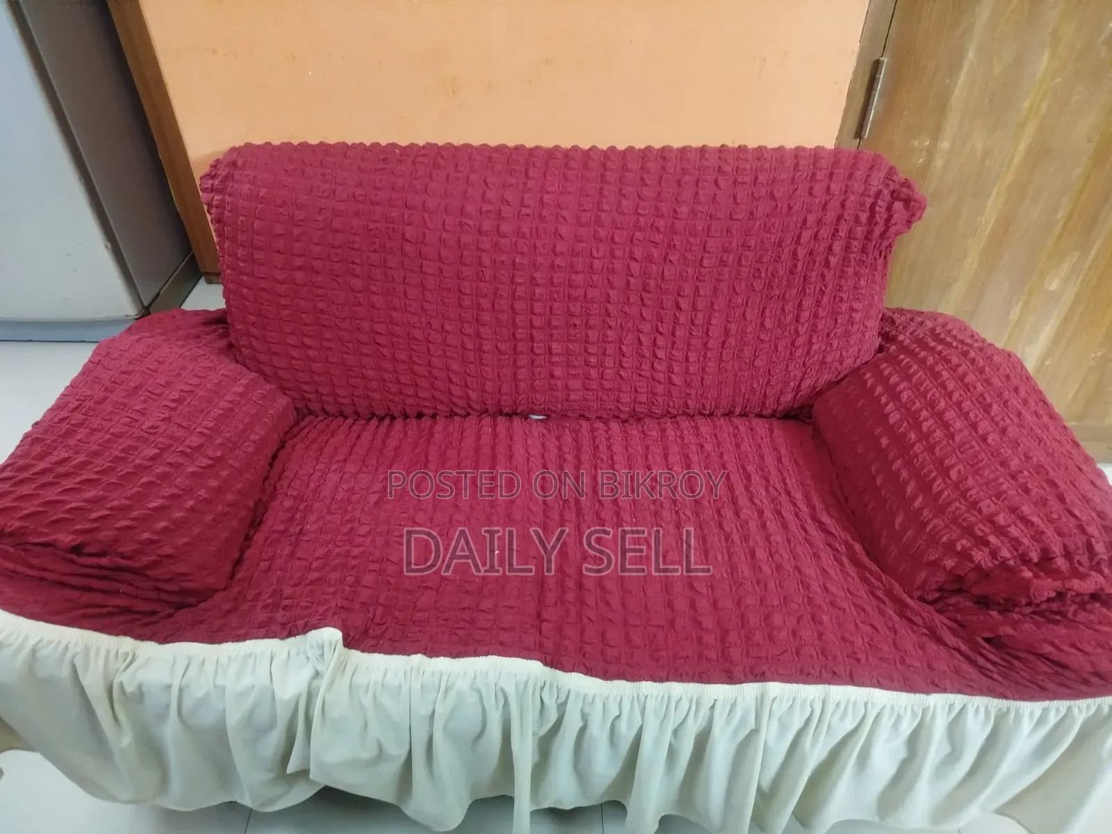 2 Seater Sofa With Cover and 1 Seater Sofa With Cover