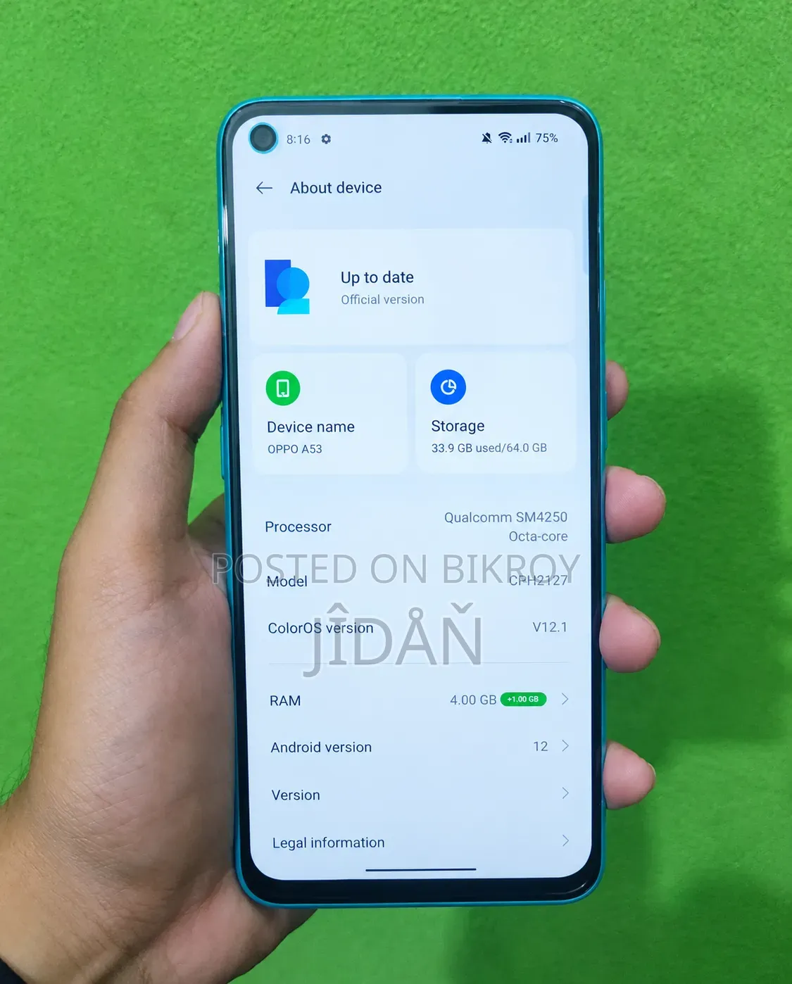 Oppo A53 64 GB Blue