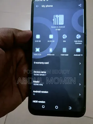 Tecno Spark 7 64 GB Blue