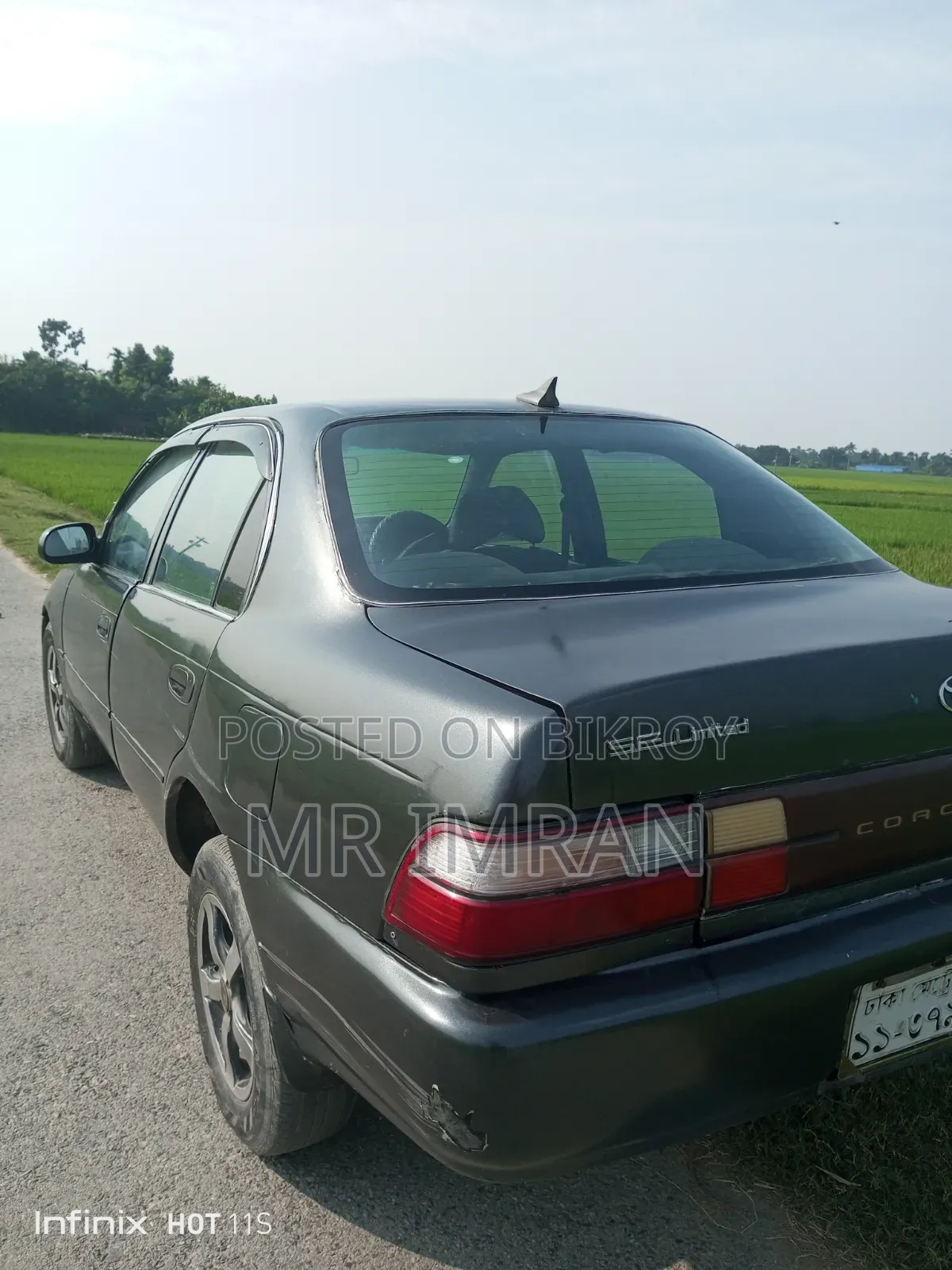 Toyota Corolla 1.6 Saloon 1992 Matt Black