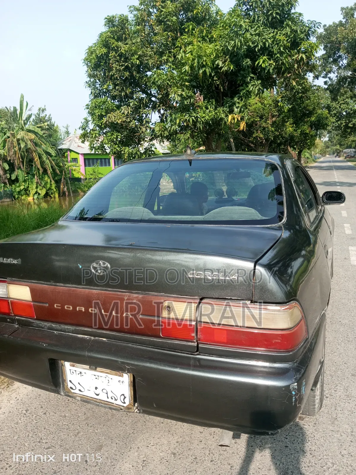Toyota Corolla 1.6 Saloon 1992 Matt Black