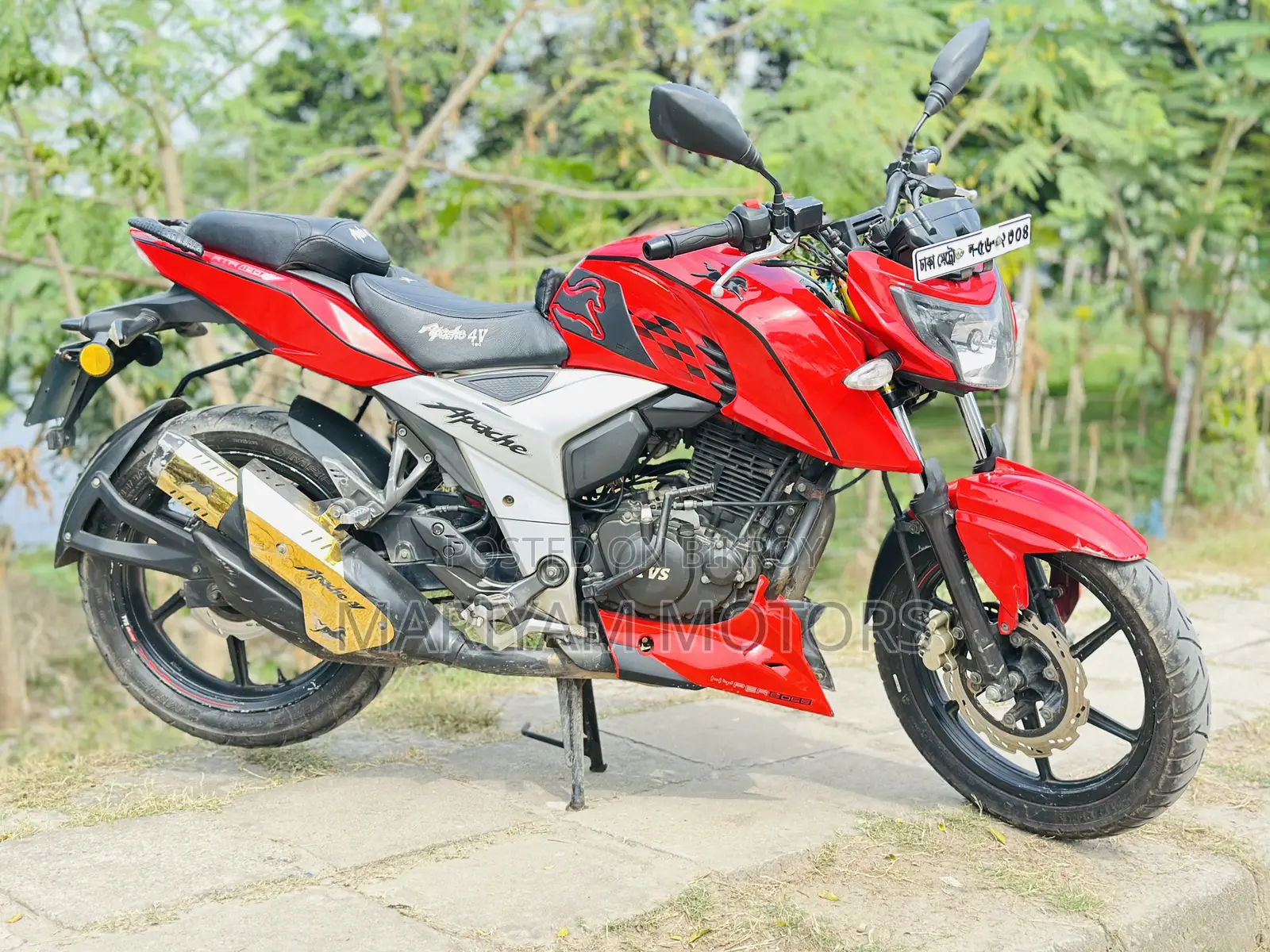 TVS Apache 160 4V 2019 Red