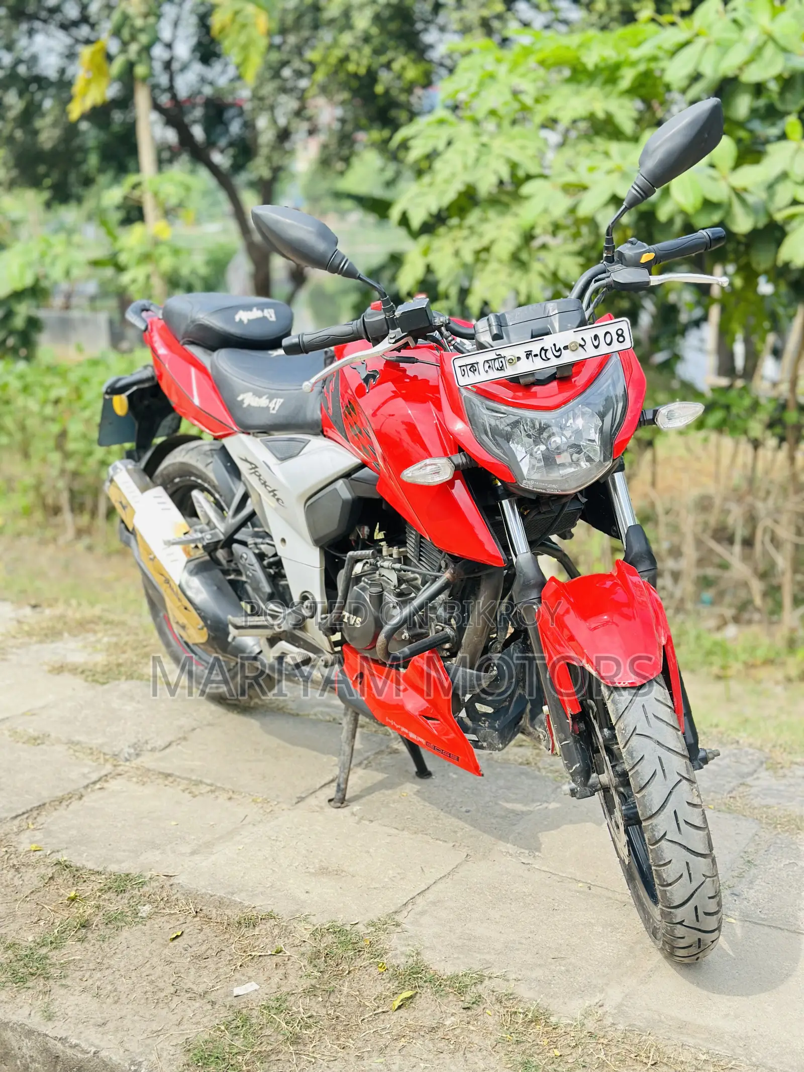 TVS Apache 160 4V 2019 Red