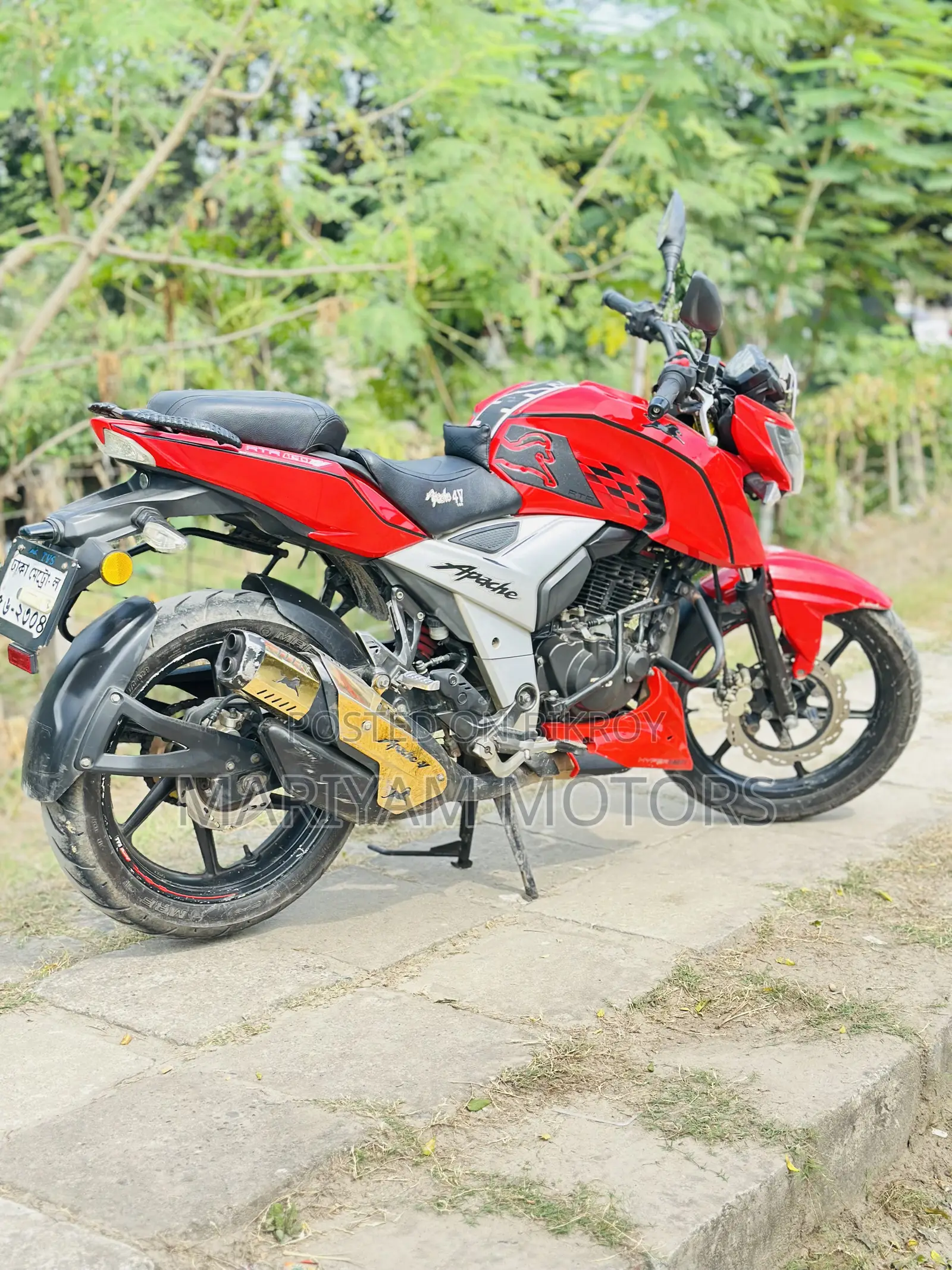TVS Apache 160 4V 2019 Red