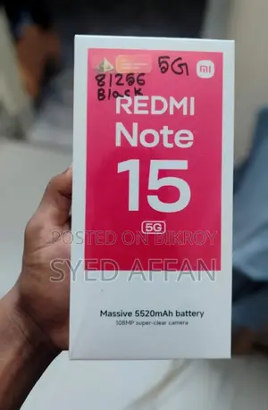 New Xiaomi Redmi Note 15 256 GB Black