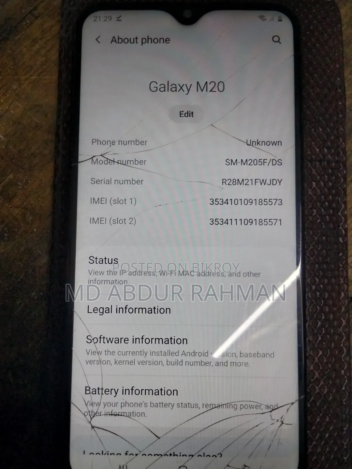 Samsung Galaxy M20 64 GB Purple