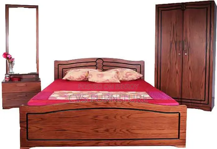 Product Id =স্টাইলিশ ডিজাইনের সম্পূর্ণ বেডরুম সেট CVS-BRS-04