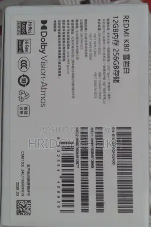 Xiaomi Redmi K80 256 GB White