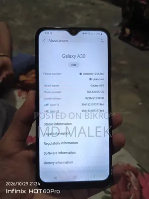 Samsung Galaxy A30 64 GB Blue