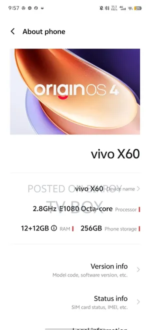 Vivo X60 256 GB White