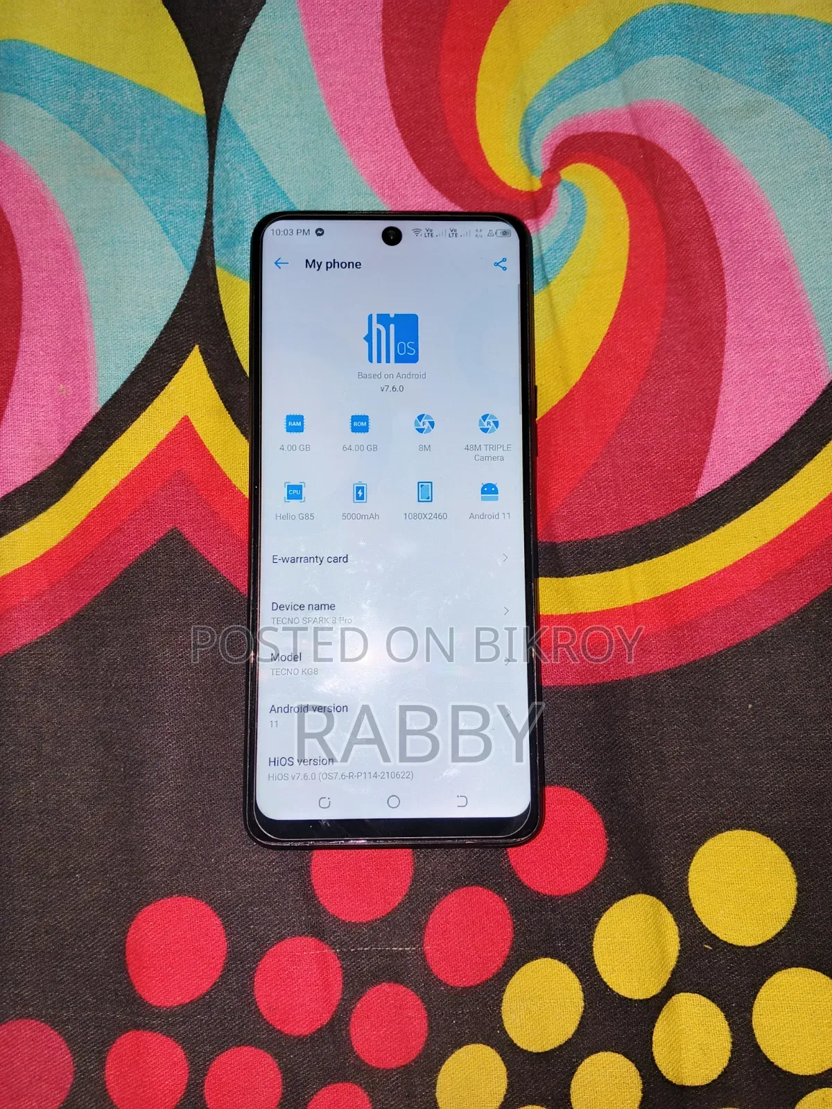 Tecno Spark 8 Pro 64 GB Black