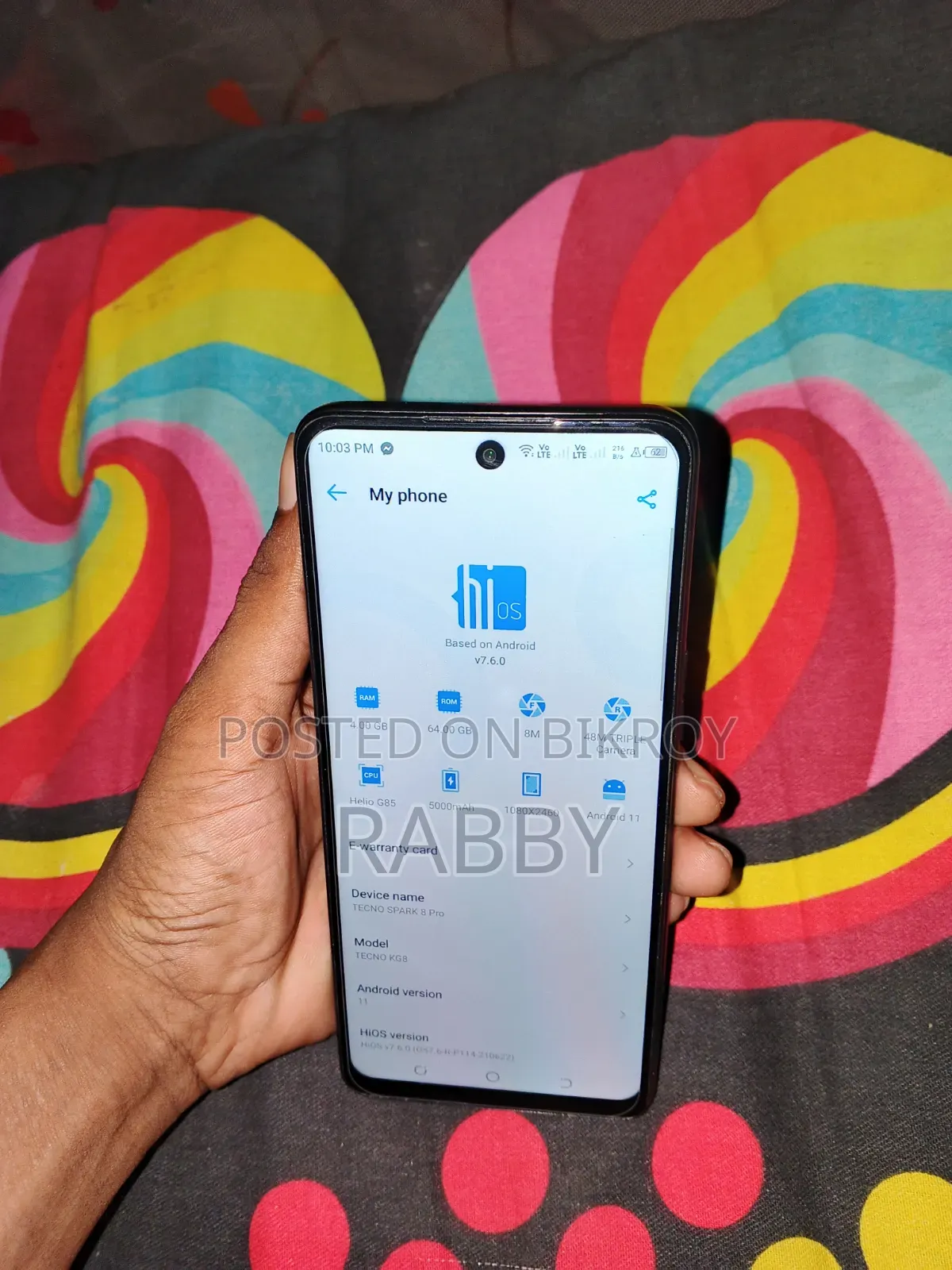 Tecno Spark 8 Pro 64 GB Black