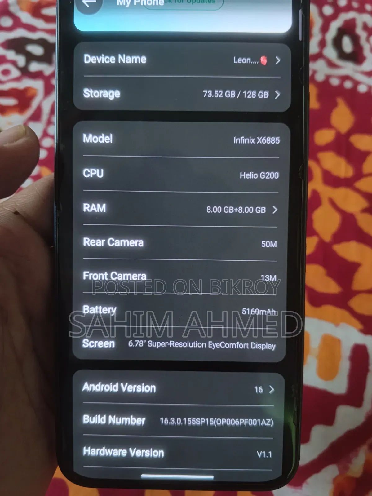 Infinix Hot 60 Pro 128 GB Blue