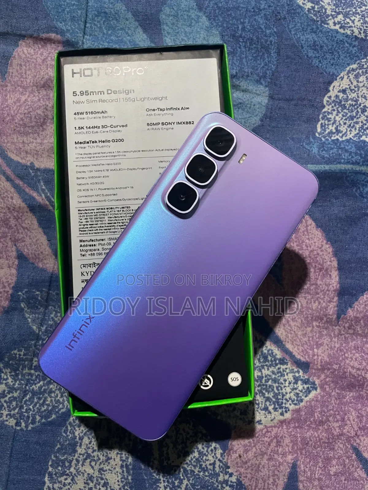 Infinix Hot 60 Pro+ 128 GB Gray