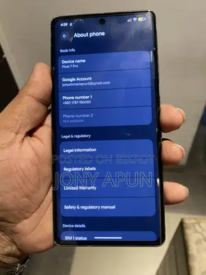 Google Pixel 7 Pro 128 GB Black