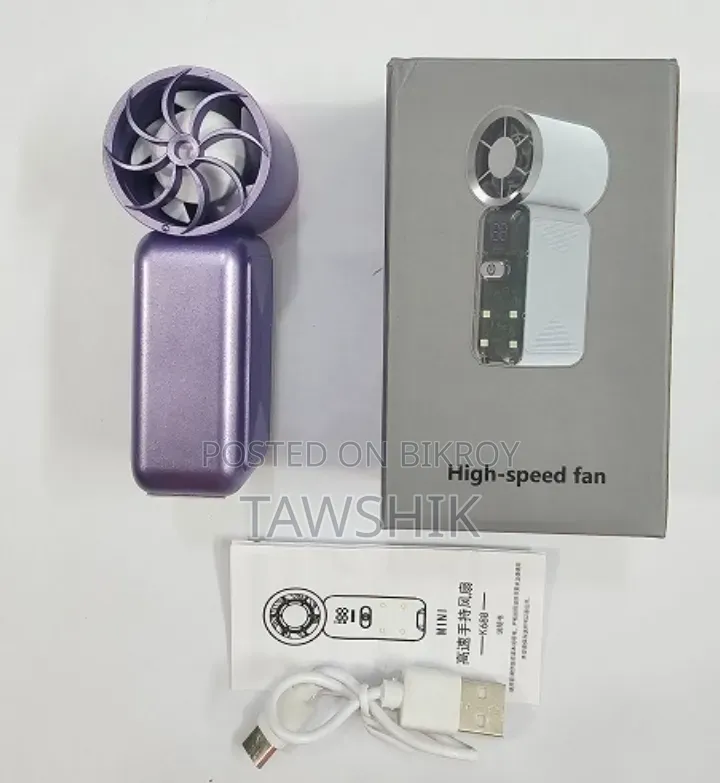 High-Speed Mini Turbo Fan With Digital Display