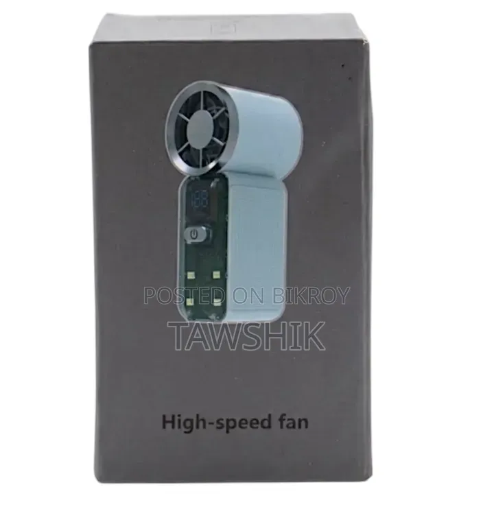High-Speed Mini Turbo Fan With Digital Display