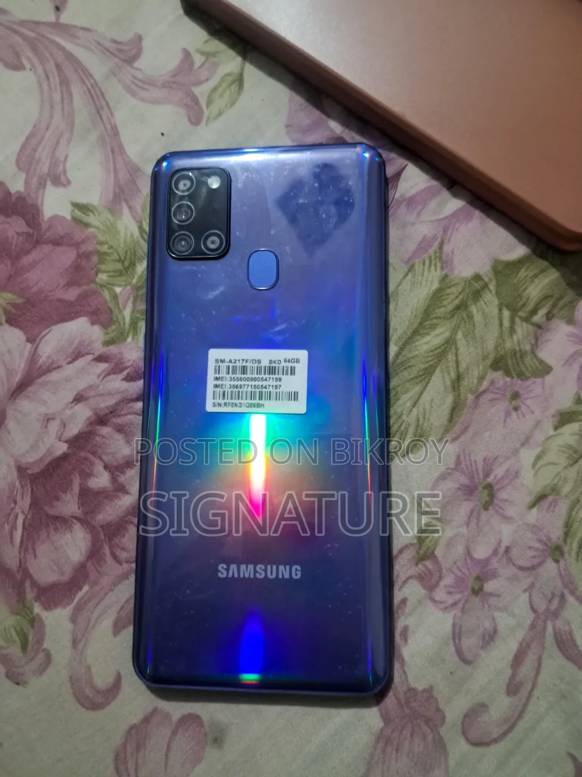 স্যামসাং গ্যালাক্সি এ২১এস ৬৪ জিবি নীল