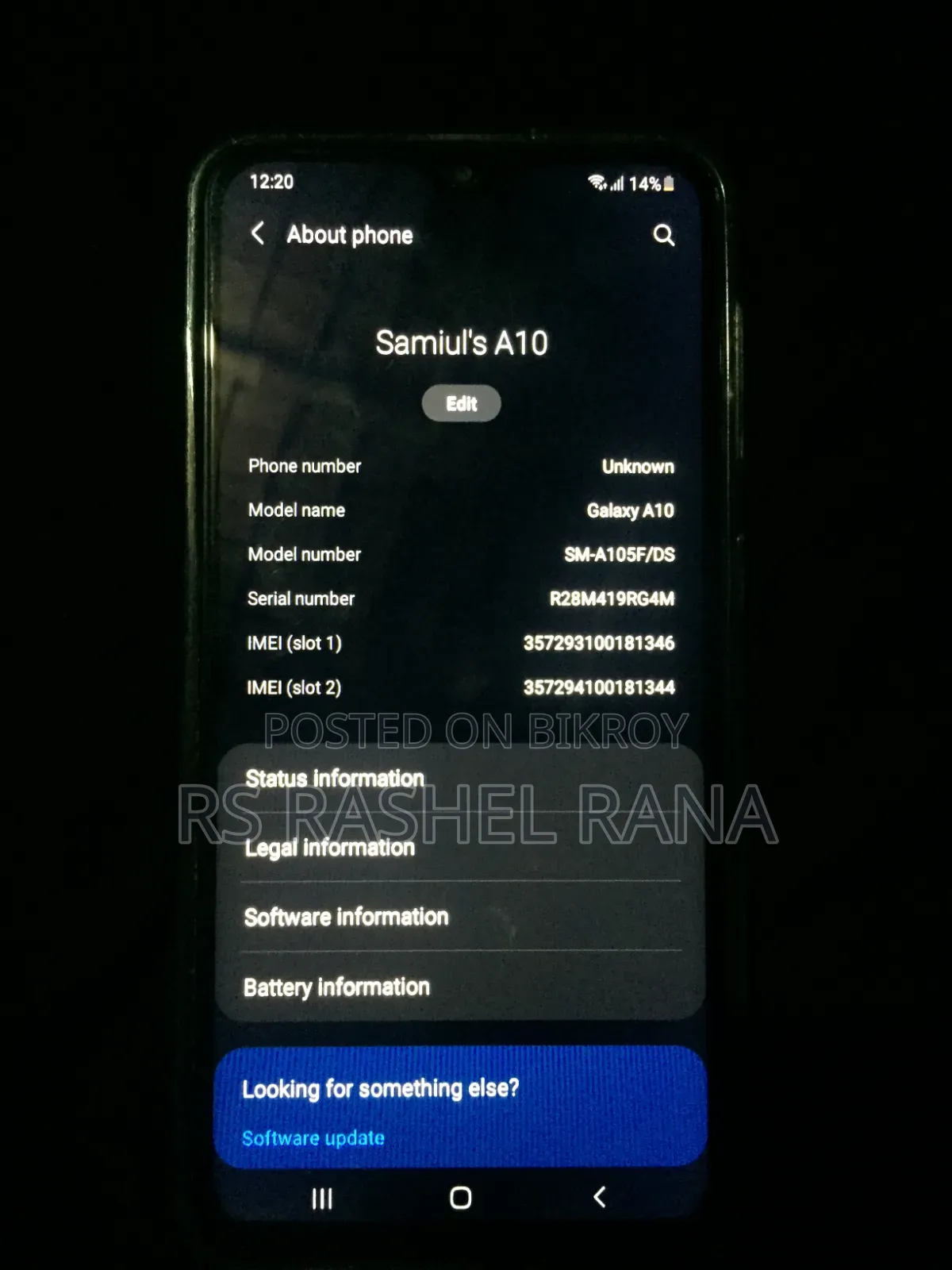 Samsung A10 32 GB Blue