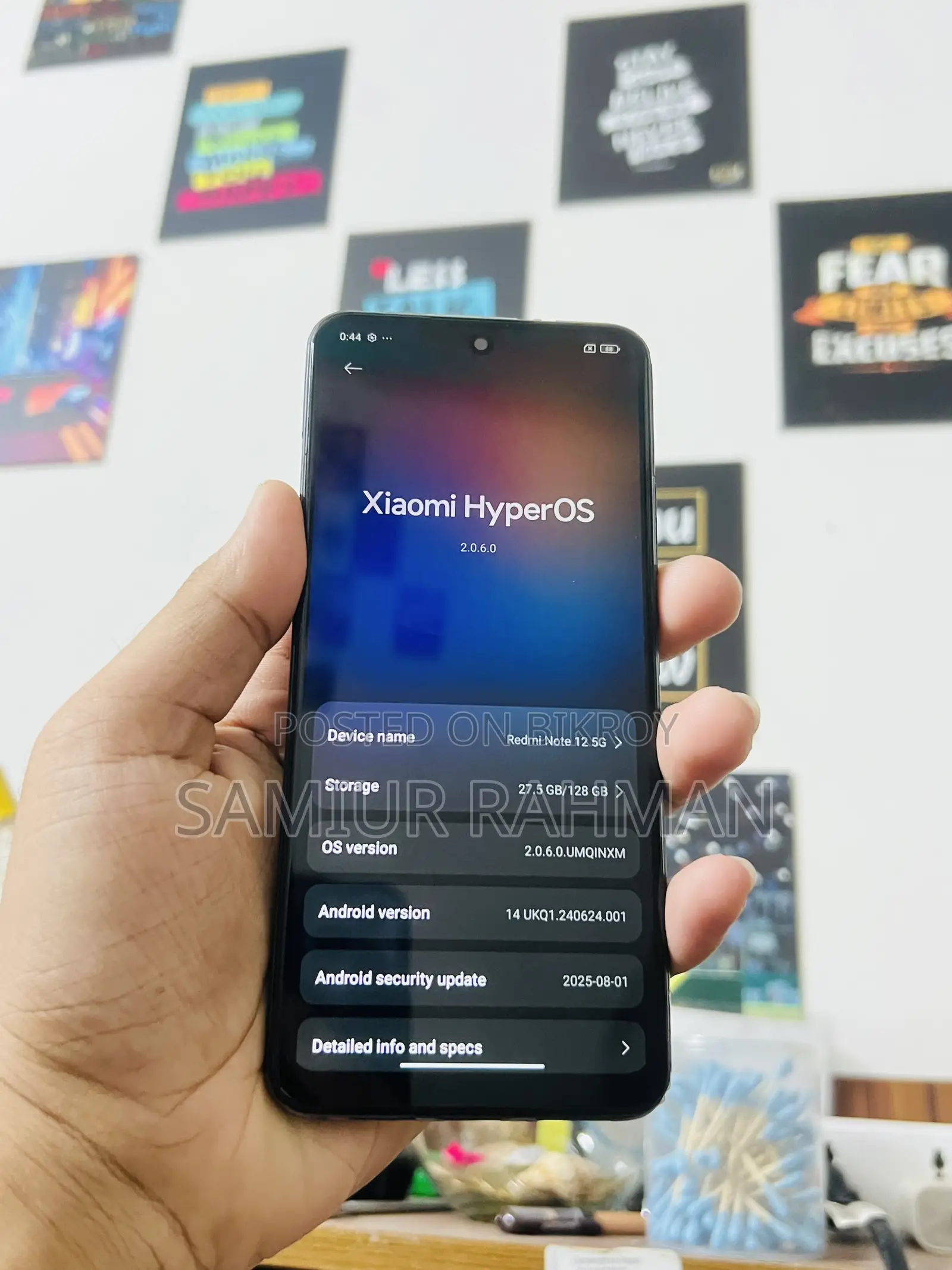 Xiaomi Redmi Note 12 5G 128 GB Black