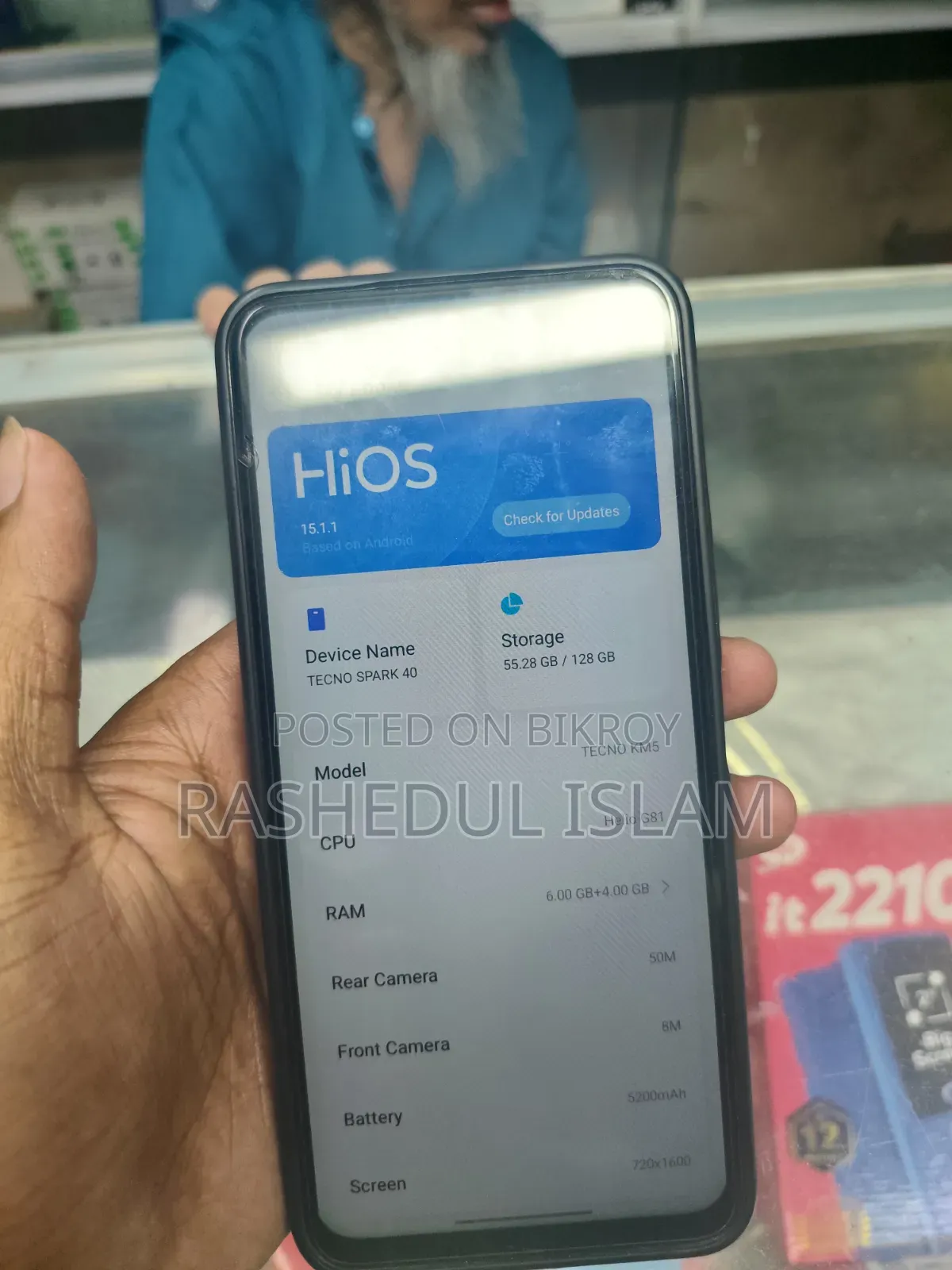 Tecno Spark 40 128 GB Black